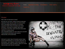 Tablet Screenshot of deviantsclinic.com